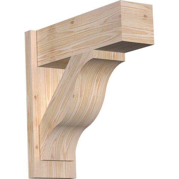 Ekena Millwork Funston Block Smooth Outlooker, Douglas Fir, 7 1/2"W x 22"D x 22"H OUT08X22X22FST05SDF - main